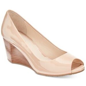 Cole Haan Sadie Peep Toe Wedge Pumps